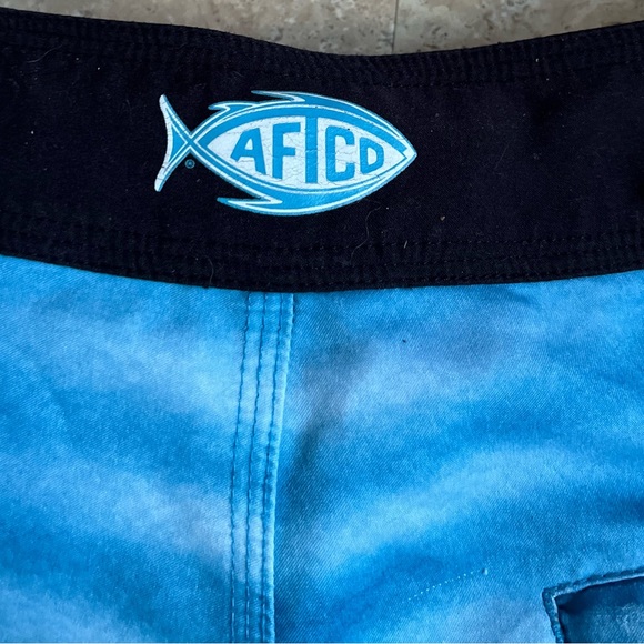 Aftco Shorts Trunks Men’s Size 25 Blue Water Nylon Fishing Outdoor Swimming - Picture 10 of 10